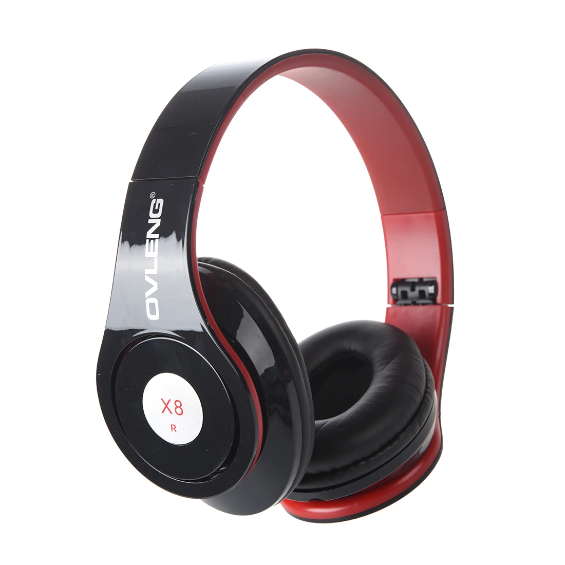 

OVLENG X8 audio cable Wired Soft earmuffs and adjustable hinges Headphone Headset with Mic for iPhone Samsung Cell Phone Black