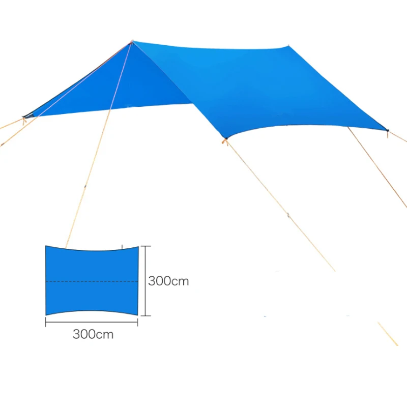 Солнечные укрытия Пляж Палатка Сверхлегкий солнцезащитный тент сад водостойкий Навес Открытый Кемпинг гамак дождь брезент