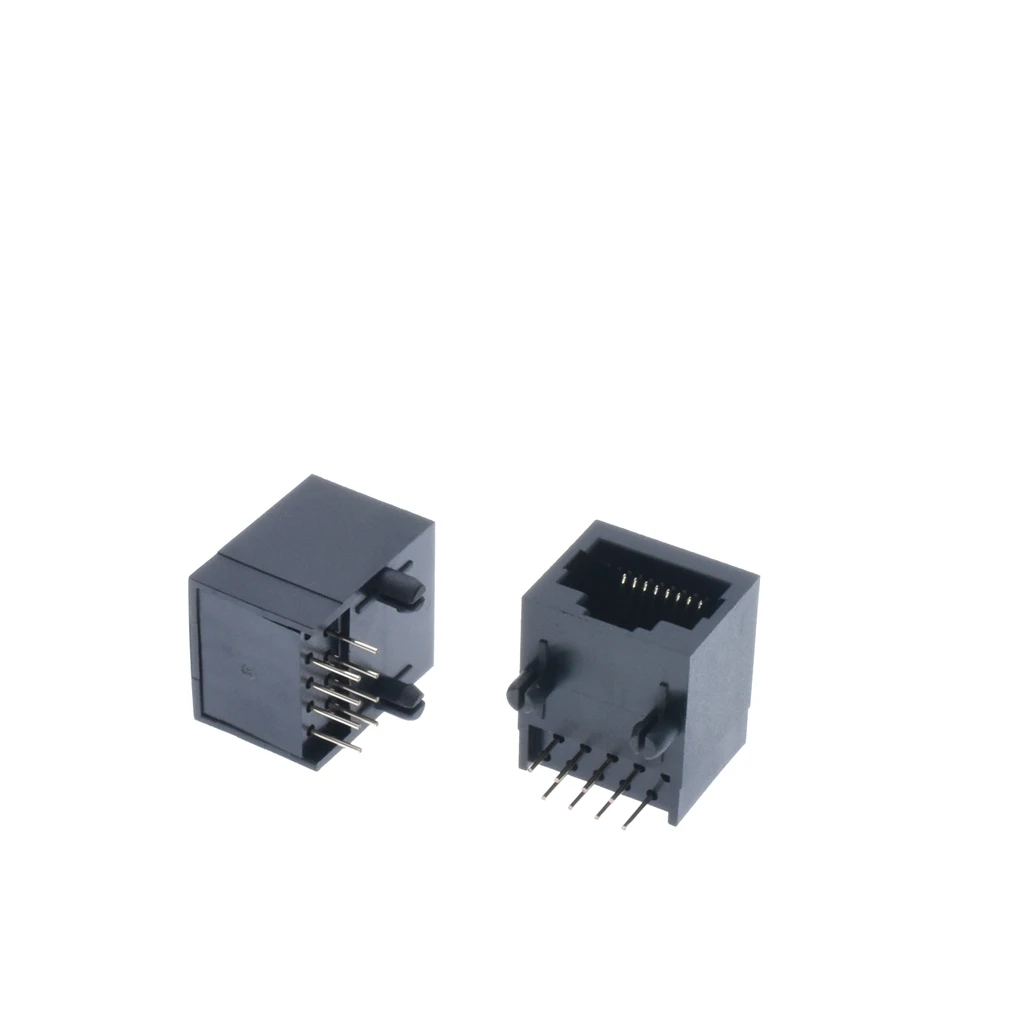 100 шт. x RJ45 56 пластиковый тип 8P8C 8Pin 17,8 мм PCB прямоугольный модульный Женский сетевой разъем LAN разъем