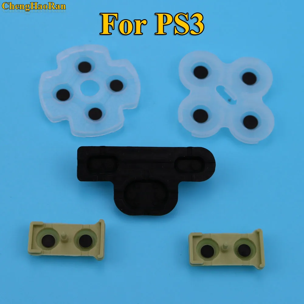 

1000sets by DHL For ps3 Controller conductive rubber for Playstation 3 Soft Rubber Silicon Conductive Button Pad Replacement
