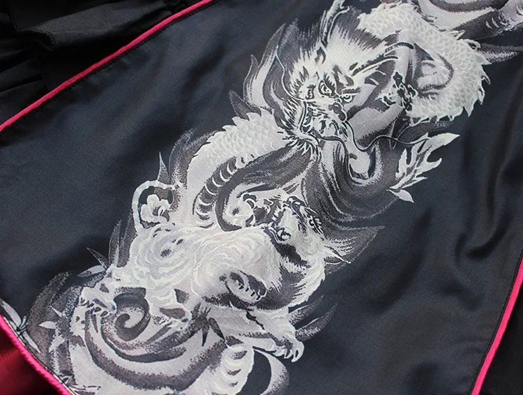 Великолепный китайский стиль Qinglong Печать платье лолиты Винтаж Высокое качество
