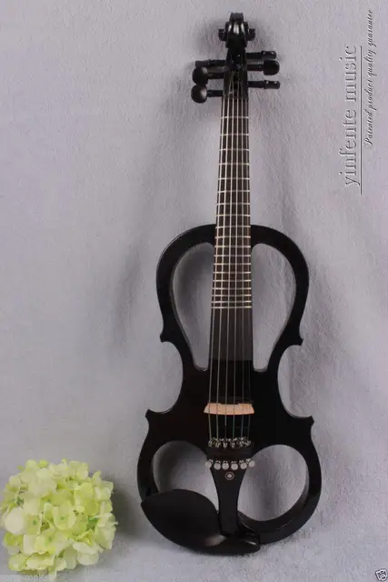 Best Offers Top 4/4 Electric violin Powerful Sound silent 6 string ebony parts black #1367 Best Offers Top 4/4 Electric violin Powerful Sound silent 6 string ebony parts black #1367