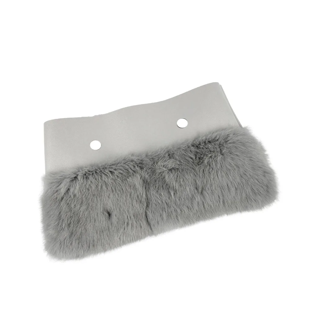 Новинка, женская сумка, украшение из натурального кроличьего меха ...