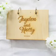 Заказная Свадебная Гостевая книга деревянная livre d'or