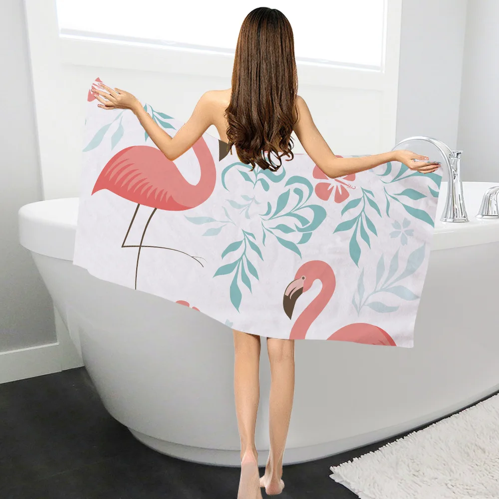 Новинка, стильное банное полотенце с фламинго, прямоугольное, креативный принт, солнцезащитное, пляжное полотенце, toalla de Плайя, toalha de praia - Цвет: 10
