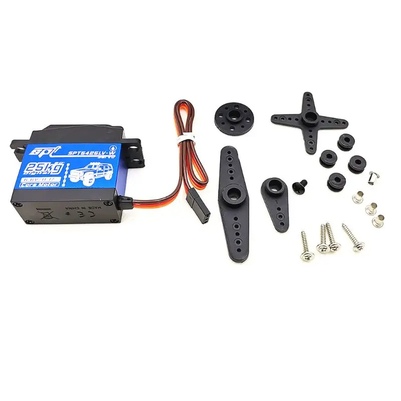 

SPT5425LV-W 25KG 90 Degrees Digital Servo For 1:8 1:10 RC Car Boat Robot Toys for Children RC Car Parts