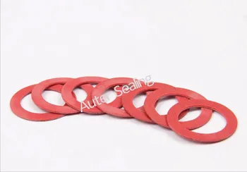 

16x22x1.5 DIN7603 gasket Insulator flame-retarded hardware Vulcanized Practical Red Motherboard Screw Insulating Fiber washers