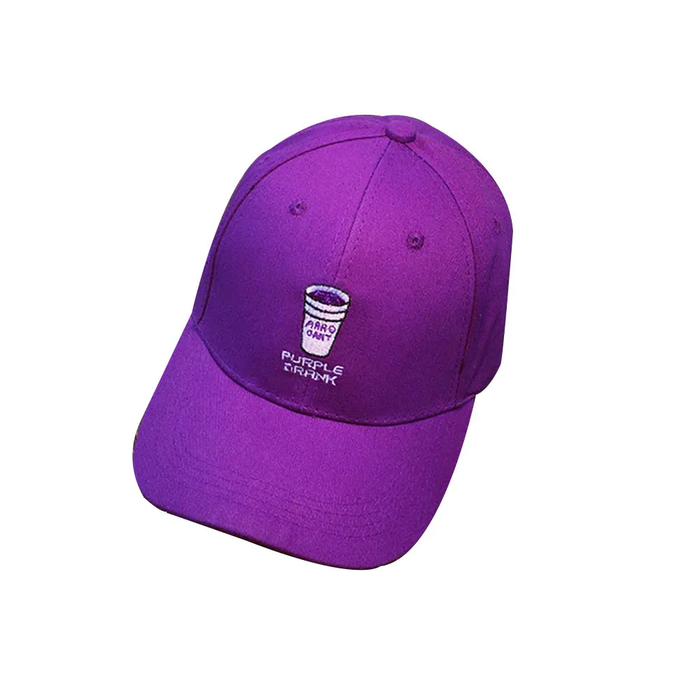 

Embroidery Baseball Cap women men Adjustable cotton Letter Purple Drrnk Snapback Hip Hop Flat Hats gorras para hombre #pingyou