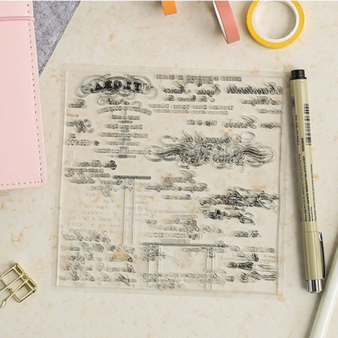 1pc Flora City Design Rubber Stamp for Scrapbooking DIY Decorative Crafts Card  Silicone Stamp  Stamps
