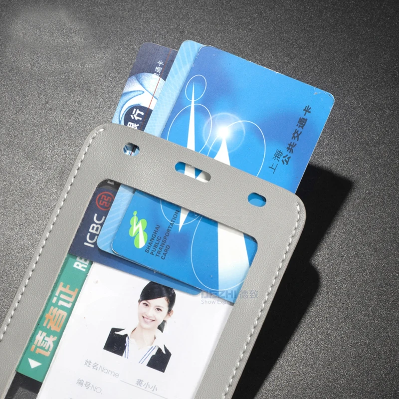 105x74 мм вертикальный бизнес-держатель для карт из искусственной кожи с оригинальным ремешком для банковских карт, карман для денег, 1 или 2 окна на выбор