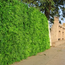 Открытый искусственный Самшит плюща хедж забор на стену 1" X 10" УФ-защита травы коврики пластиковые растения для украшения сада в помещении