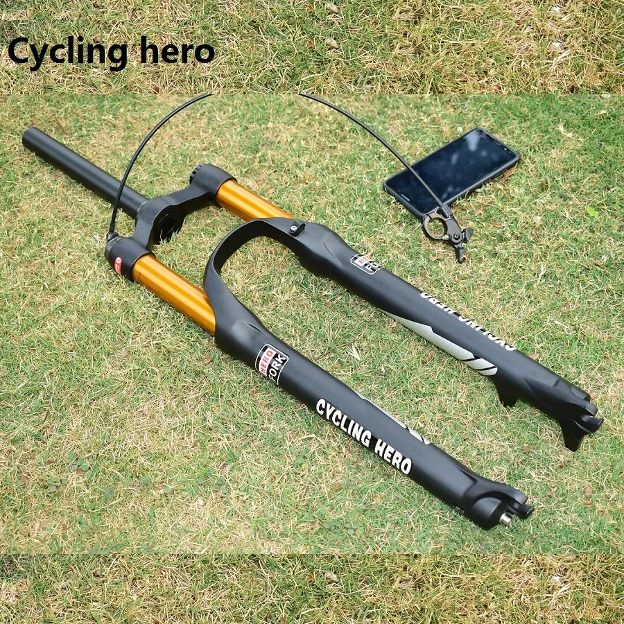 100MM Stroke Impact XC Forks MTB air Suspension Bike Plug Fork 1720g