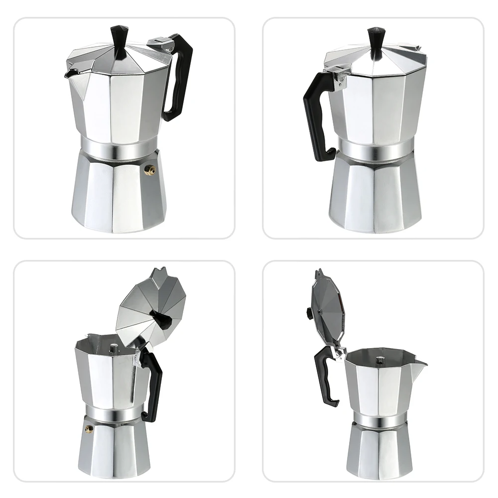 Алюминиевый кофейник 3Cup/6Cup/9Cup/12Cup кофеварка эспрессо Перколятор плита Mocha горшок