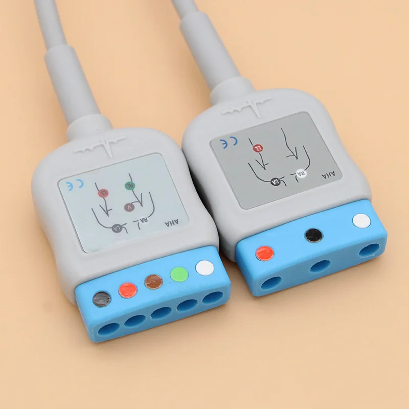 6P к DIN 3/5 приводит ECG EKG кабель багажника и leadwire для