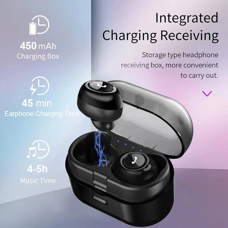 TWS наушники с поддержкой Bluetooth 5 0 и двойным микрофоном|Наушники гарнитуры| |