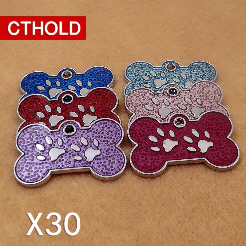 CTHOLD 30 шт./лот блестящая нержавеющая сталь Персонализированная идентификационная