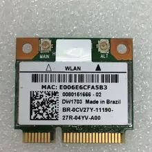 Atheros AR9485 AR5B225 DW1703 Половина мини PCI-Express BT4.0 150 Мбит/с беспроводная карта для Dell V1440 1450 1540 1550