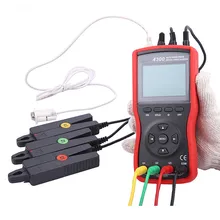 Горячая Высокочувствительный зажим трехфазный Измеритель высокой производительности цифровой вольт-Ампер Измеритель переменного напряжения тока тестер детектор