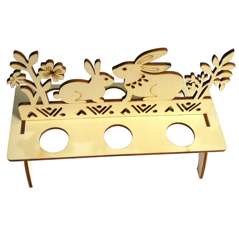 New Wooden Easter Egg Shelves for Easter Party Ornament DIY Letter Egg Stand Rack Rabbit Easter Decorations for home #25J07 (6)