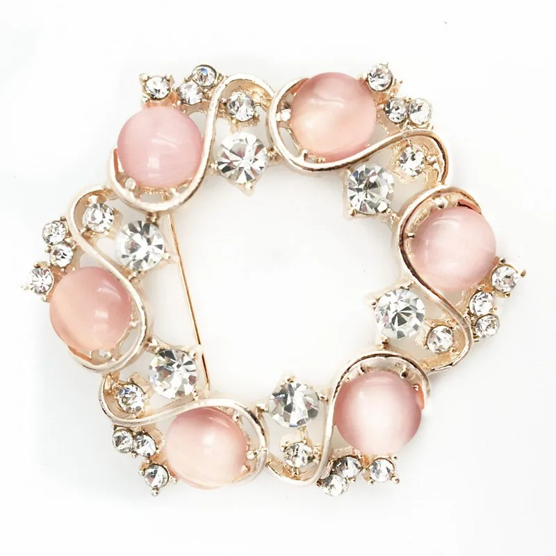 New Hot Sale Women Crystal Rhinestone Garland Brooch Elegant