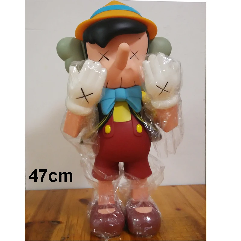 High Quality 47cm Standing OriginalFake KAWS Pinocchio Companion Doll( Fast Shipping) High Quality 47cm Standing OriginalFake KAWS Pinocchio Companion Doll( Fast Shipping)