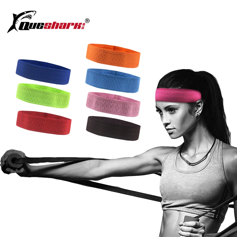 

Men Women Headwear Sweatband Running Sport Headband Football Tennis Headscarf Cycling Anti-slip Elastic Sweatband HairBand