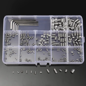 

240Pcs M3 M4 M5 M6 M8 Stainless Steel Socket Cap Screws Wrench Assortment Case