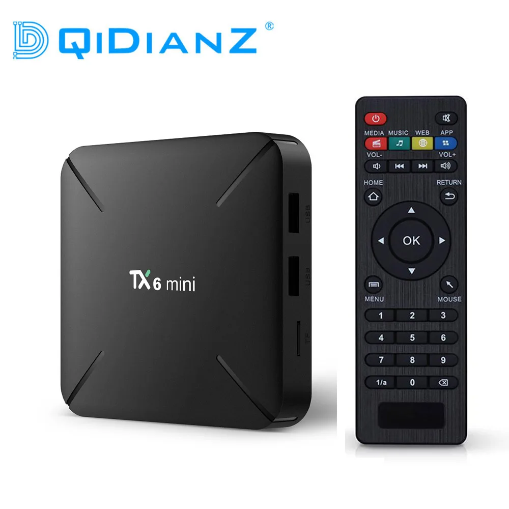 DQiDianZ TX6 Мини Android 9,0 приставка 2 Гб 16 Гб Allwinner H6 четырехъядерный HDR 4K 2,4G Wifi Google плеер TX6mini Смарт ТВ приставка