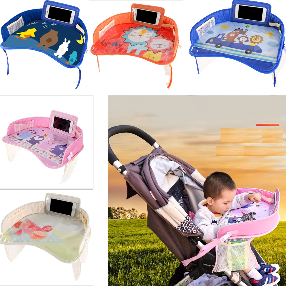 

Multi function Car Safety Seat Plate Stroller Eating Table Kids Baby Chair Tray Dinner Lunch Seat Plates Stroller Accessories