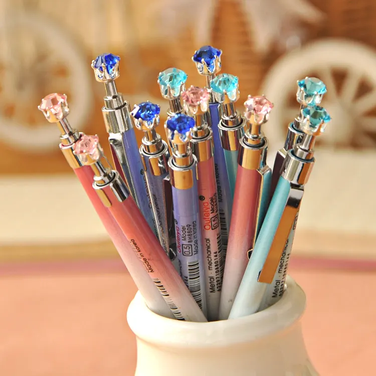 5pcs/lot Super Thin Metal Pen Holder 0.7mm Mechanical Pencils Partysu