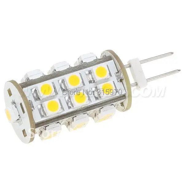 

Led G6.35 Bulb Lighting 25pcs of 3528SMD Lamp Wide voltage DC10-30V/AC8-20V1.4W White Warm White
