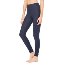 Леггинсы для Фитнес спортивные брюки Высокая Талия цвет: черный, Синий Эластичный тренировки для бега штаны для похудения Спортивная Удобные брюки