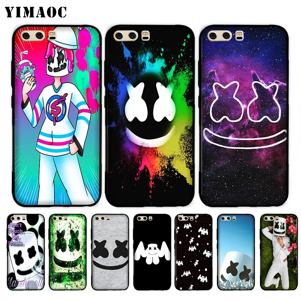 

YIMAOC Marshmello Unique Design Soft Case for Huawei P20 P30 Lite Mini Plus Pro P Smart 2019