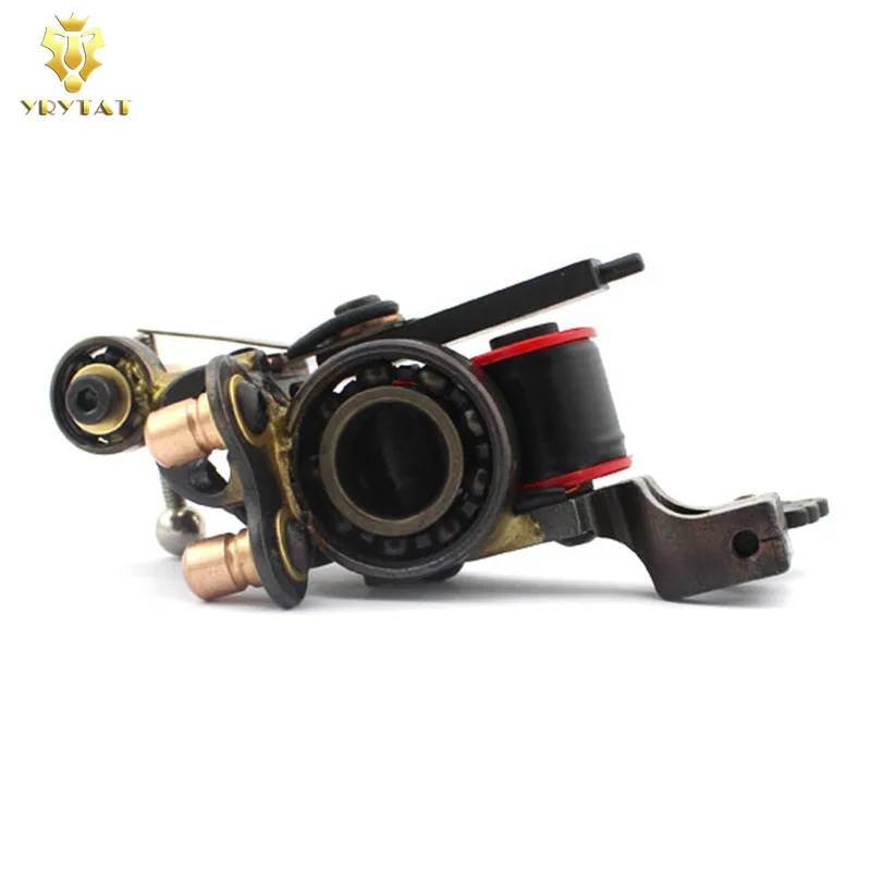 

10 Wrap Coil 25mm Height Professional Handmade Iron Tattoo Machine Gun For Shader Supply
