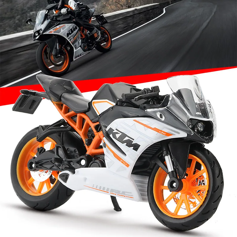Модель мотоцикла Maisto из сплава 1:18 Игрушечная модель KTM RC 390 спортивная гоночная