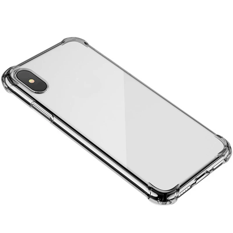 

For iPhone 6 7 8 X XR XS MAX Trasparente High Quality TPU Soft Airbag Protective Ultra-Thin Anti-Drop Phone Back Shell Case