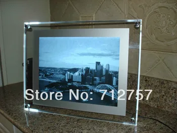 

Led acrylic picture frame light box with stand