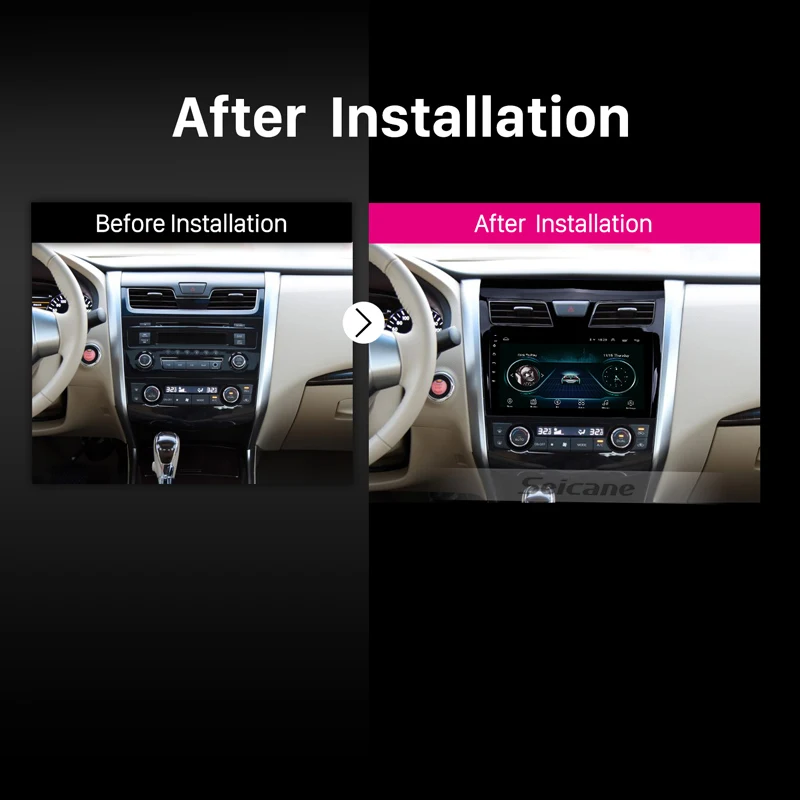 Reproductor Multimedia de Radio para coche Seicane GPS para 2013 2014-2017 Nissan TEANA Android 81