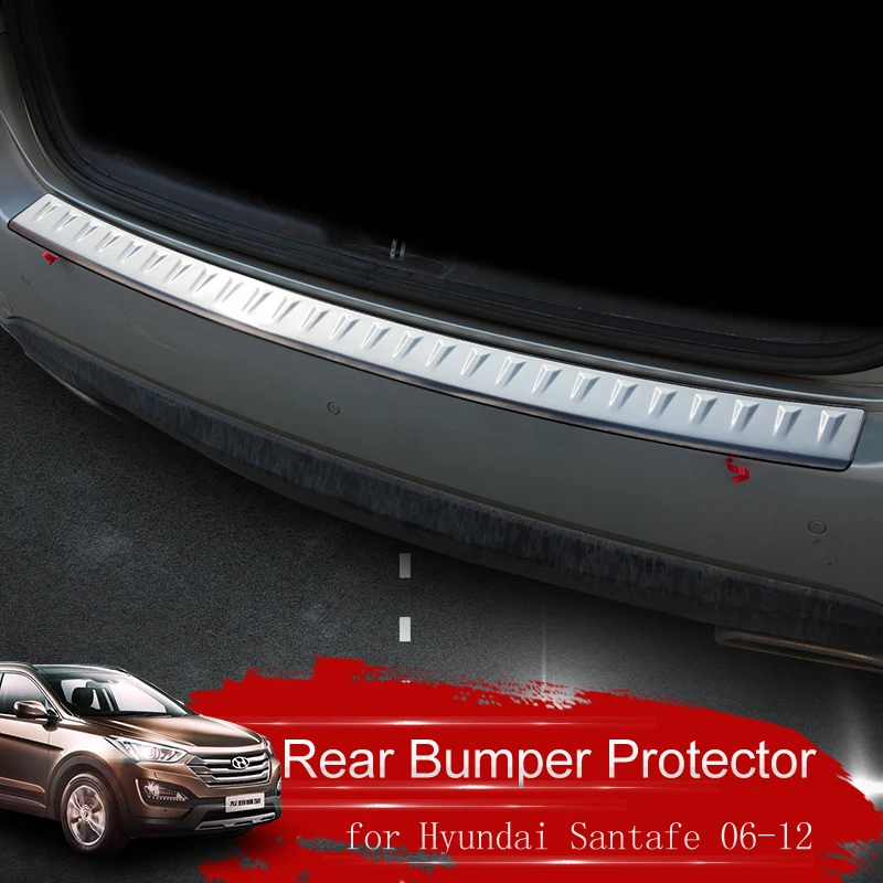 High Quality Stainless Steel Rear bumper cover protector trim for 2006