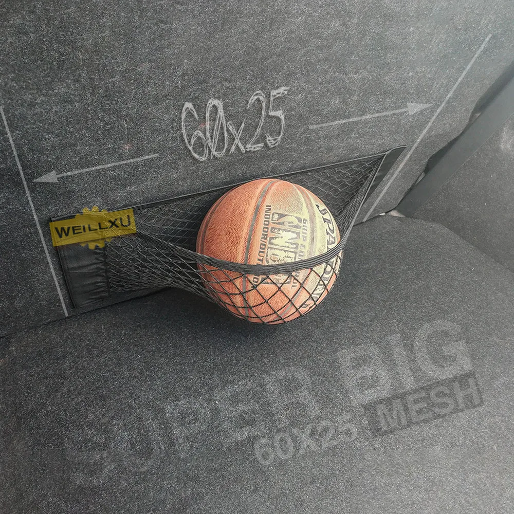 

Weill Hsu Universal Elastic Auto Car Rear Trunk Seat Mesh Pocket Auto Cargo Net Organizer Holder Boot Storage Magic Sticker Bag