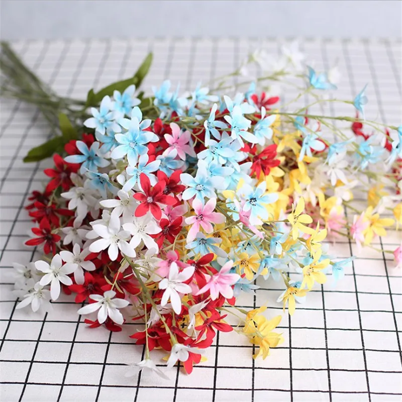 10Pcs Fake Long Stem Oncidium 37.4&quot Length Simulation Dancing Lady Orchid for Wedding Home Showcase Decorative Artificial Flower | Дом и