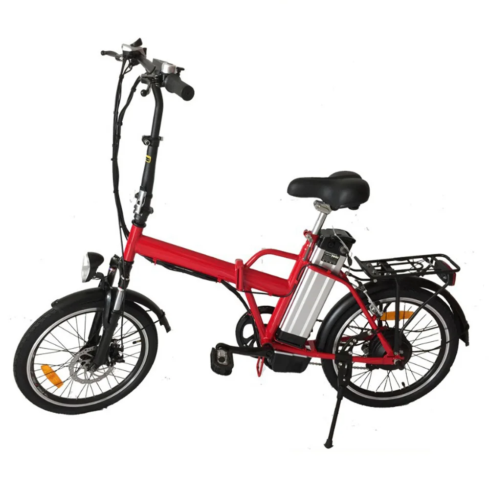 Clearance 20 inch Electric Bicycle Folding Ebike 36V 250W Rear hub Motor Wheel with 36v 10ah Lithium Battery LED Controller E-bike 1