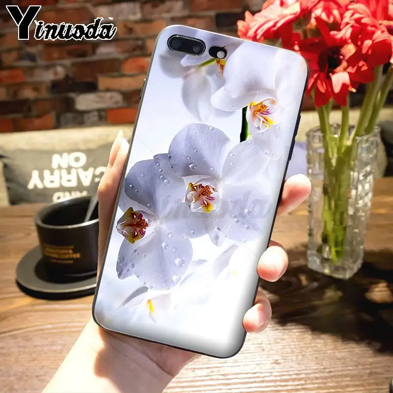 Yinuoda цветы орхидеи красочные Роскошные модные 2D чехол для телефона для iPhone 7plus X 6 6S 7 xs max xr 8 8Plus 5S 11pro чехол