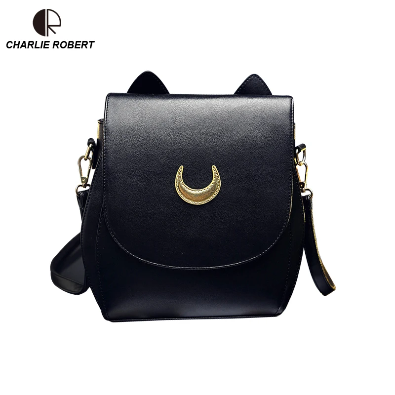 

Hot Fashion Style Bags Famous Cute Design Women Backpack Moon LUNA Vega Sailor Moon Bag Cat Backpack YX314
