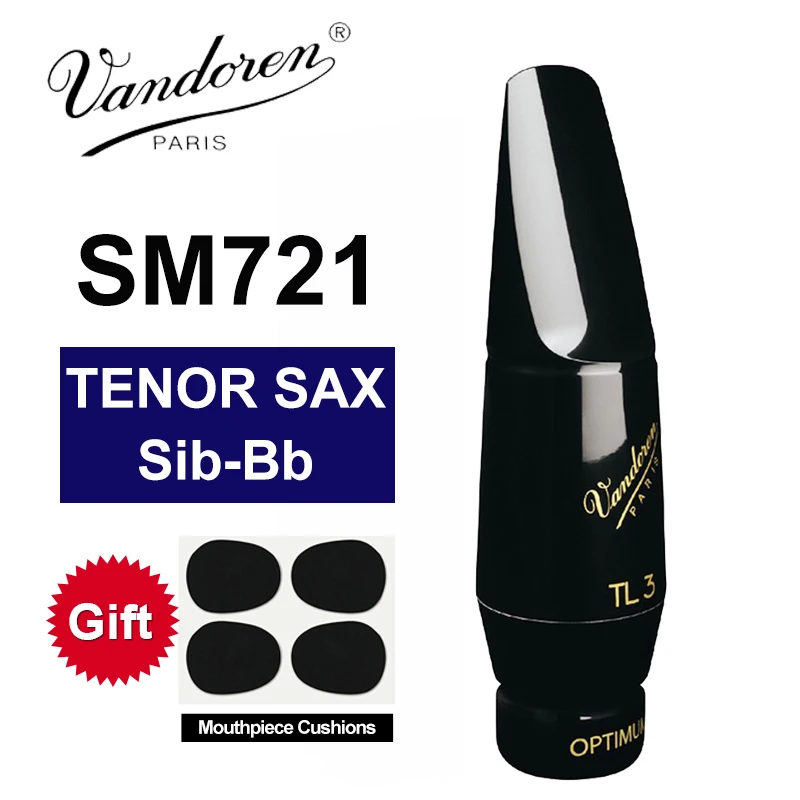 Francie Vandoren SM721 TL3 Náušnice s tenkým saxofonem Optimum Series / Tenor Sab-Bb Sax Mouthpiece