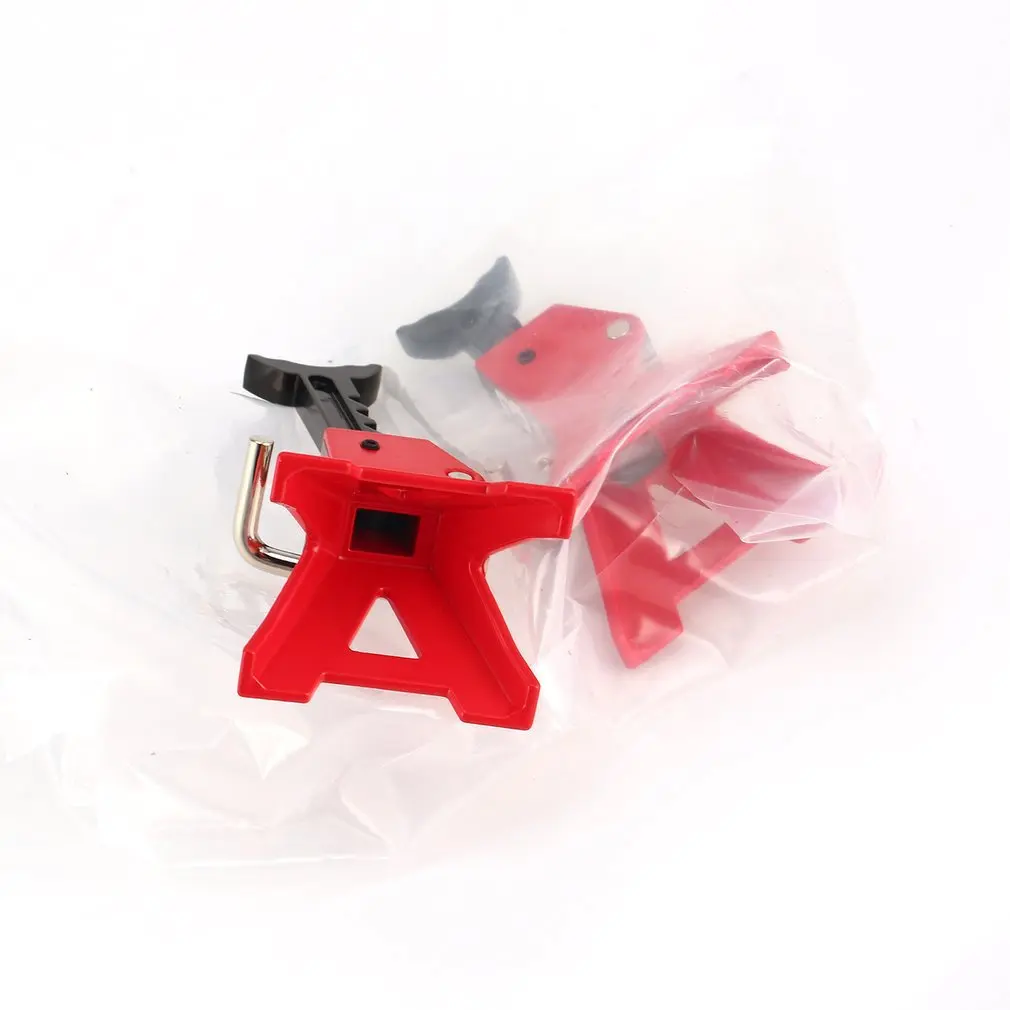 

2Pcs 3Ton Scale Metal Adjustable Height Jack Stand Repair Tool for 1/10 D90 Axial Wraith SCX10 Crawler RC Off-road Car