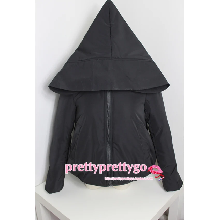 

FREE SHIPPING Big halloween black short design thermal zipper cotton-padded jacket outerwear jacket