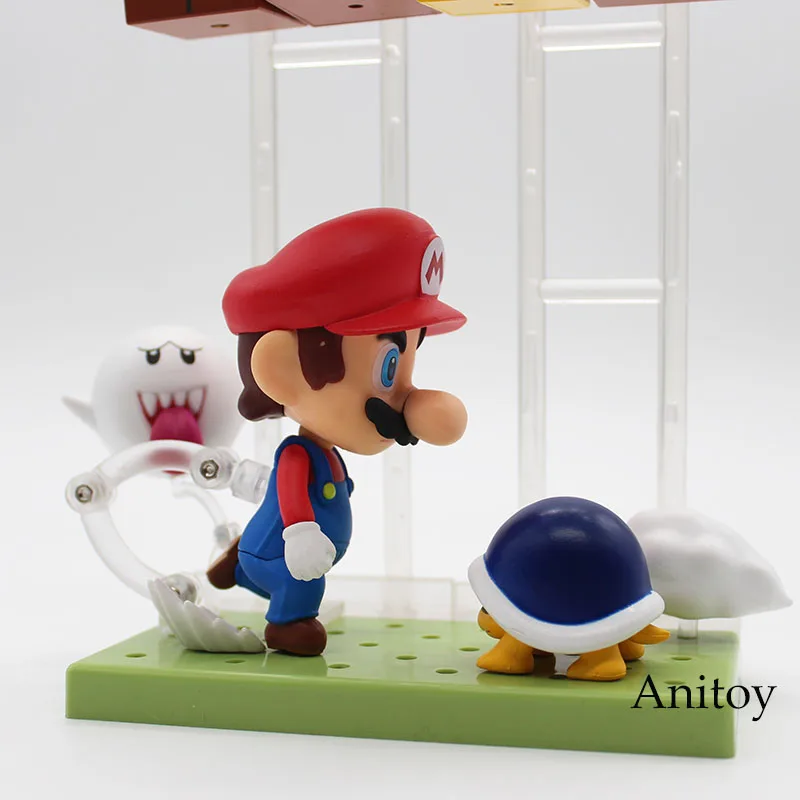 Super Mario Bros Mario with Toad Koopa Boo #473 Nendoroid PVC Action Figure Collectible Model Toys 10cm KT3746 Super Mario Bros Mario with Toad Koopa Boo #473 Nendoroid PVC Action Figure Collectible Model Toys 10cm KT3746