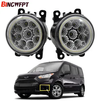 

2x High Brightness LED Fog Light + Angel Eye Daytime Running Light DRL For Ford Focus MK2/3 Fusion Fiesta Tourneo Transit