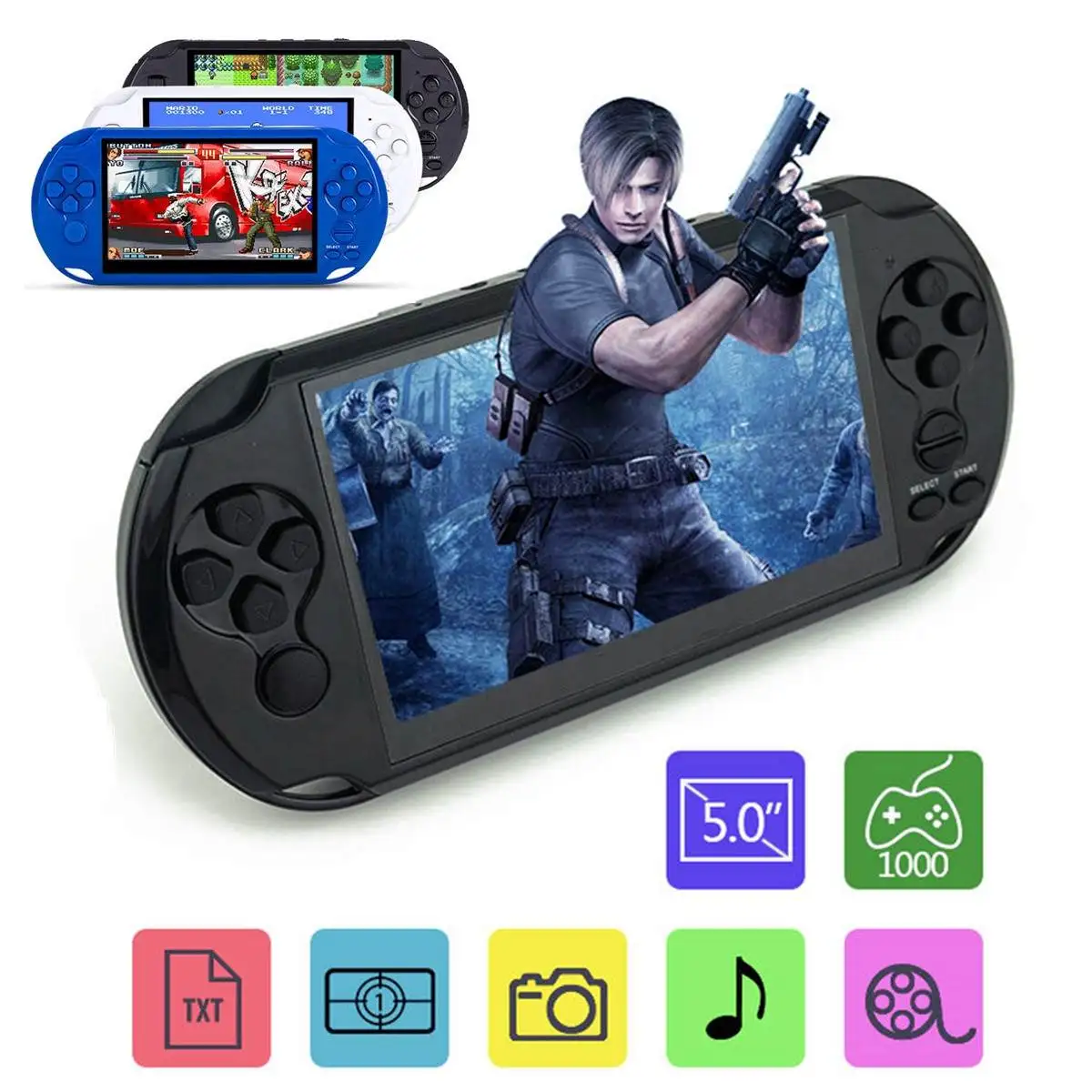 5 0 дюймов Большой Экран портативная игровая консоль Поддержка ТВ Out с MP3/фильм